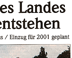 Presseartikel aus der Bützower Zeitung über das Geburtshaus Friedrichshof
