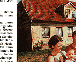 Presseartikel aus der Bützower Zeitung über das Geburtshaus Friedrichshof